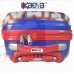 OkaeYa 18 Inch Spiderman Blue 2000Cms 4 Wheel Kids Hardsided Trolley Bag